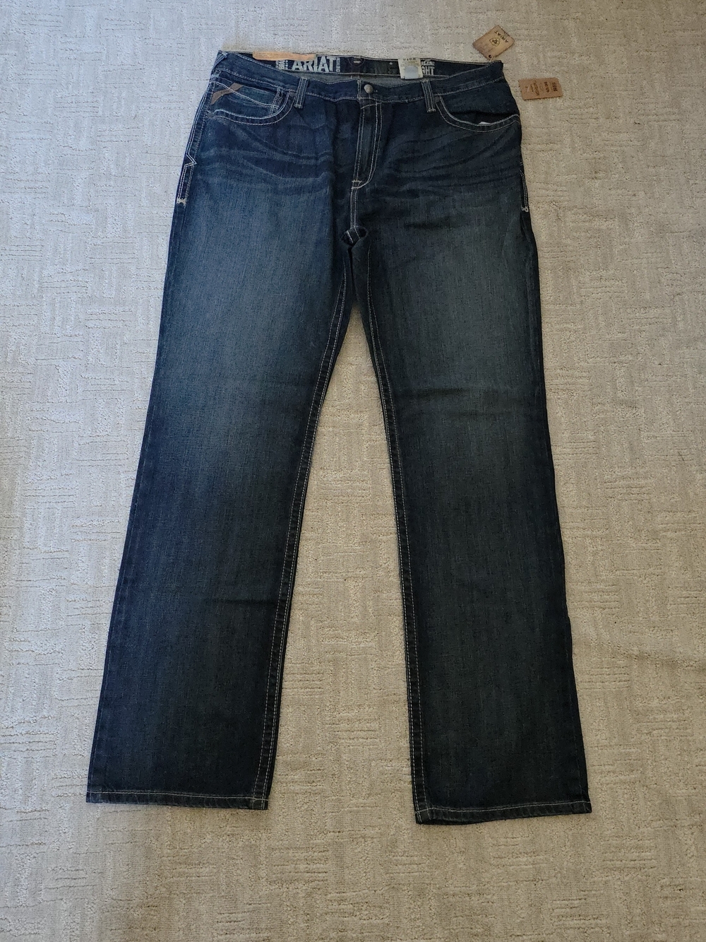 Ariat Men’s Dark Blue Straight-Leg Jeans